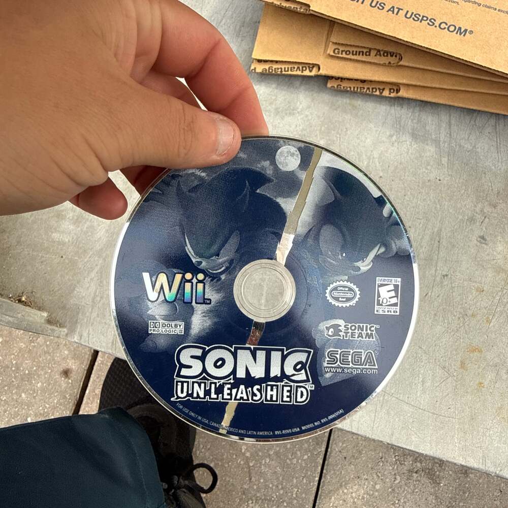NINTENDO Wii VIDEO GAME SONIC UNLEASHED DISC ONLY SEGA